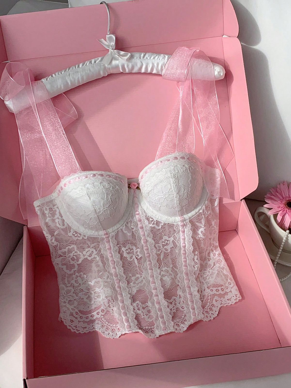 Coquette Dream Lace Bustier