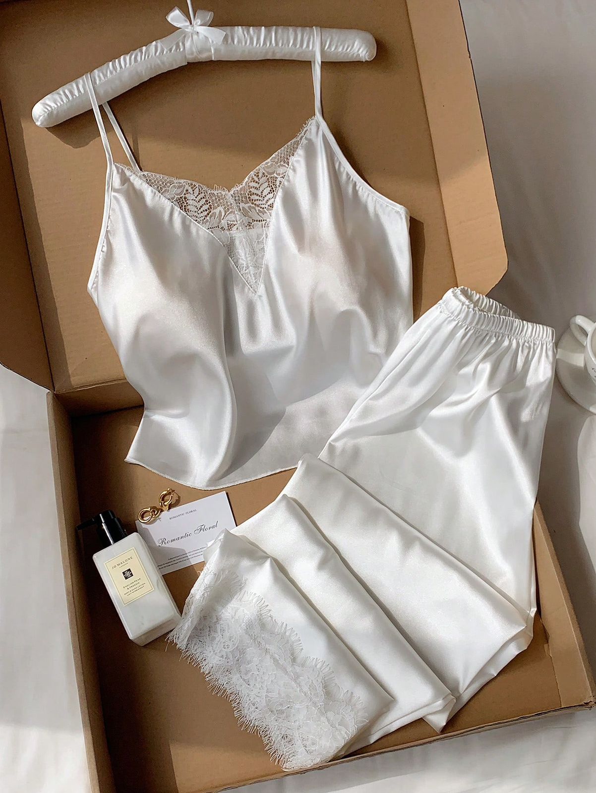 Cancer Long Pants Satin Pajamas