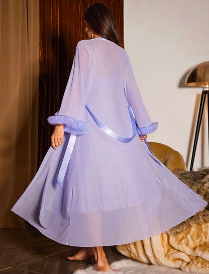 The Velvet Luxury Night Gown Set