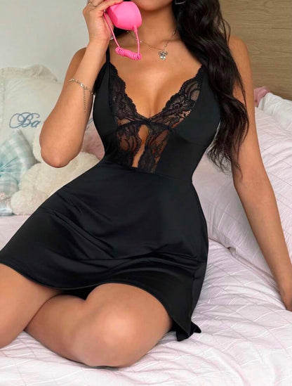 Georgia Midnight Lace Accent Chemise