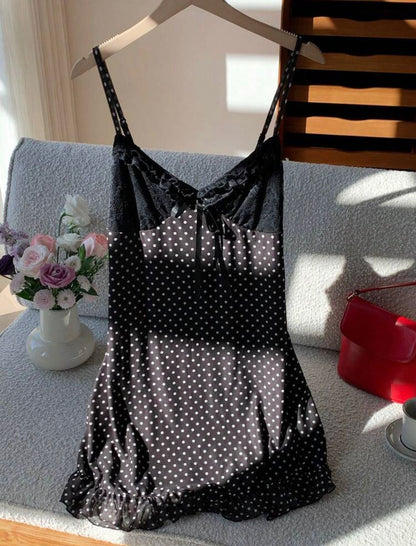Zeenda Dots Night SleepDress
