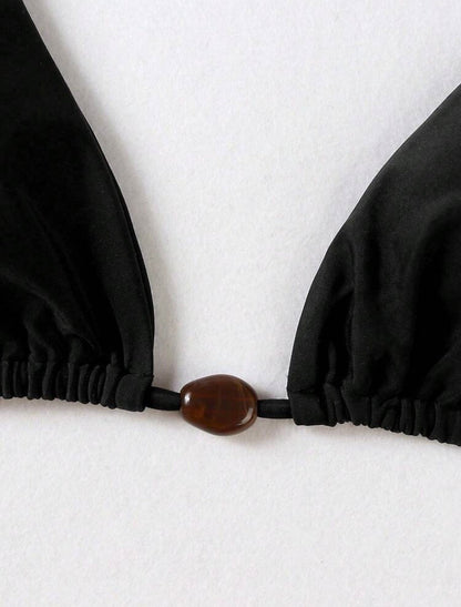 Eclipse Noir Bikini Set - Black