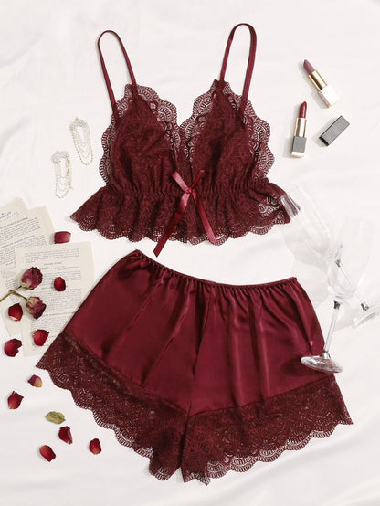 Bianca Two Piece Satin Set