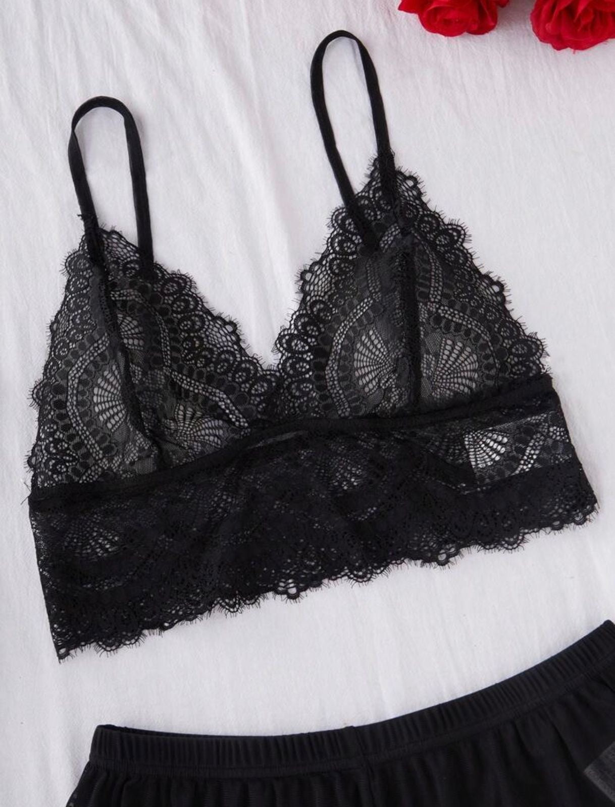 Equally Night Lace 4 Piece Sleepwear