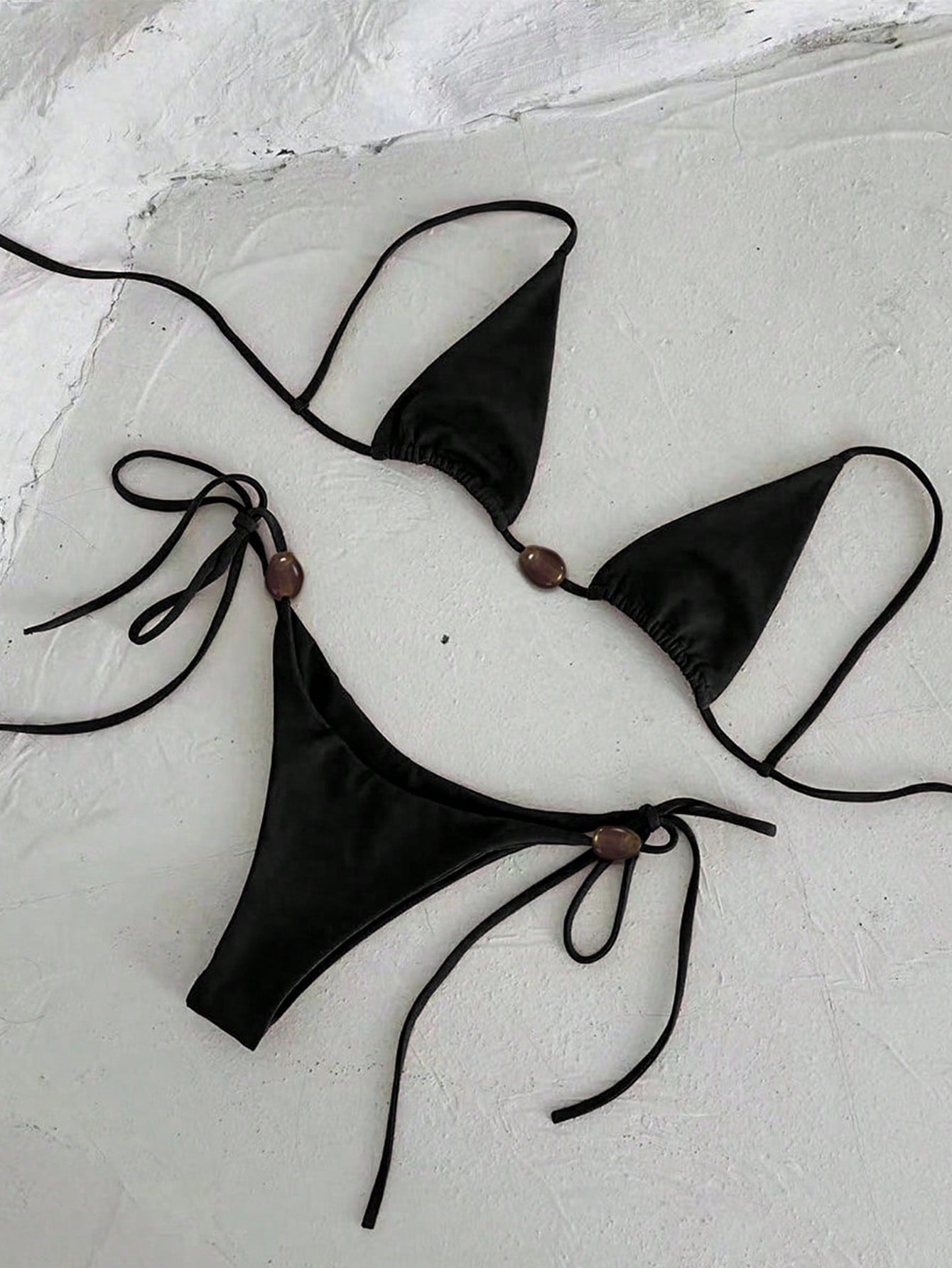 Eclipse Noir Bikini Set - Black