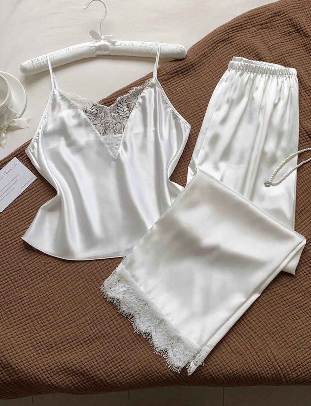 Cancer Long Pants Satin Pajamas