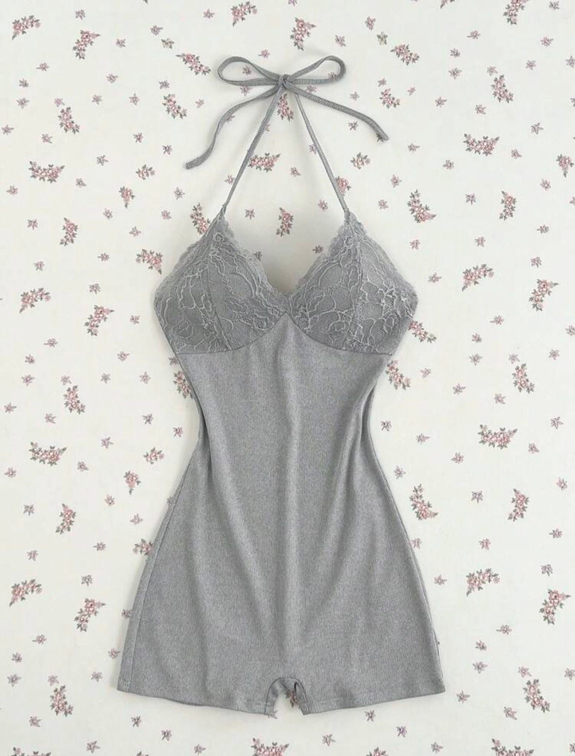 Cozy Halter Knit Romper