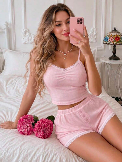 Otawa Sweet Pastel Cami & Shorts