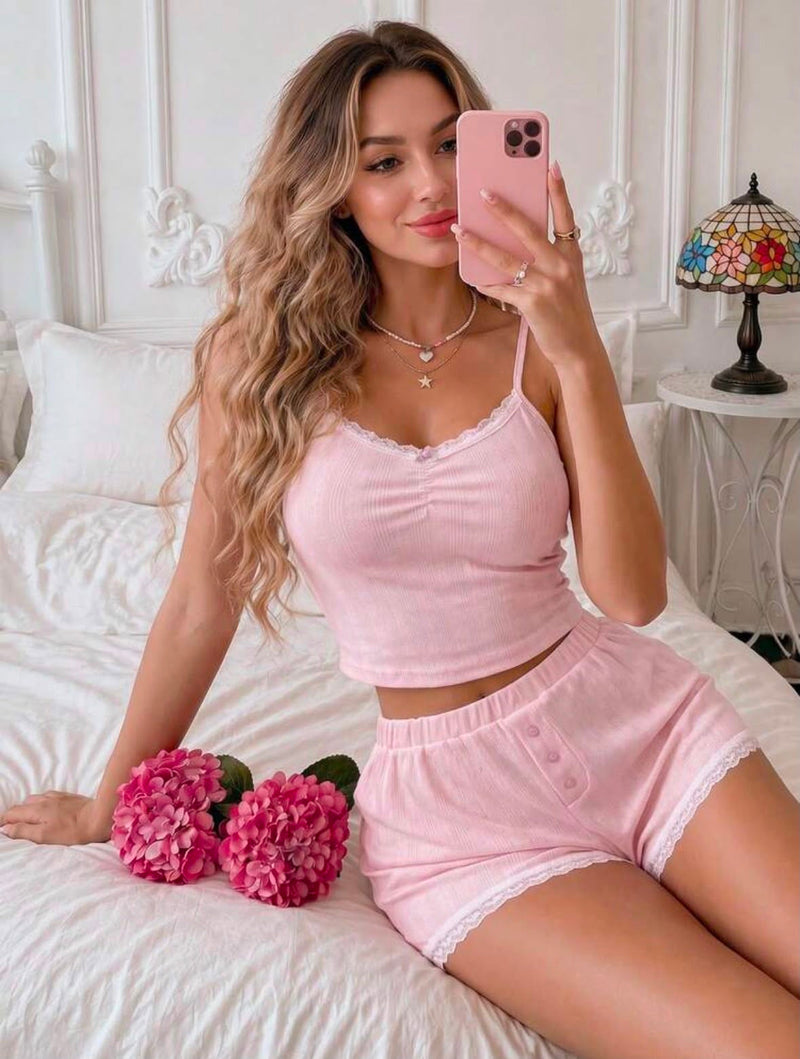 Otawa Sweet Pastel Cami & Shorts