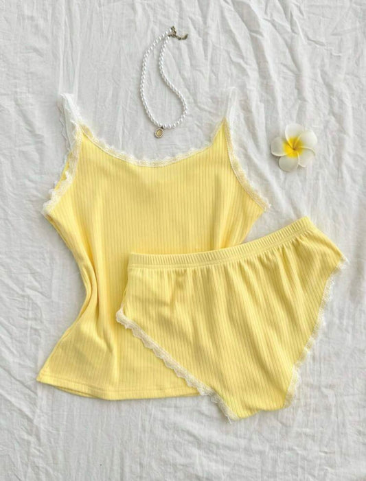 Kisses Knitting Two Piece Pajamas