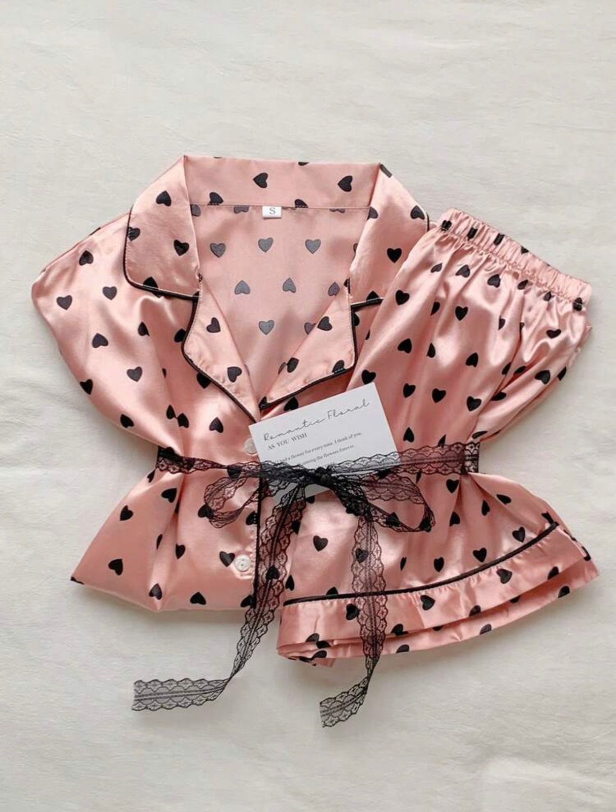 Mikey Dots Two Piece Satin Set