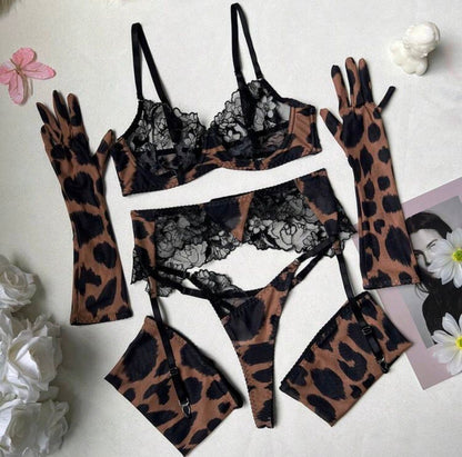 Imperfection Panther 3 Piece Set Stocking & Gloves