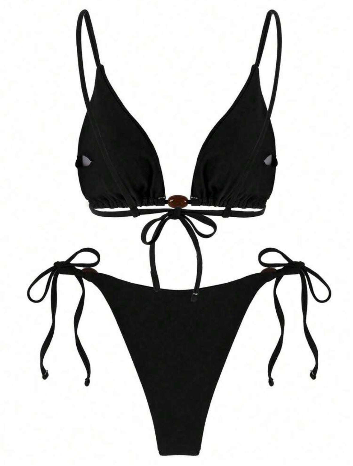 Eclipse Noir Bikini Set - Black