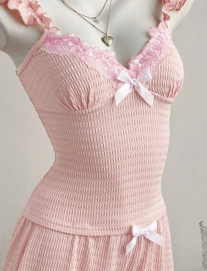 Billie Knit Rose Dream Pajamass