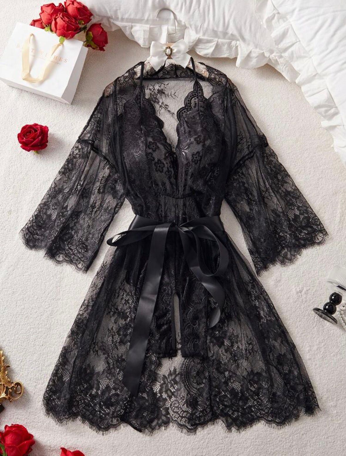 Tiyana Lace Bodysuit + Robe