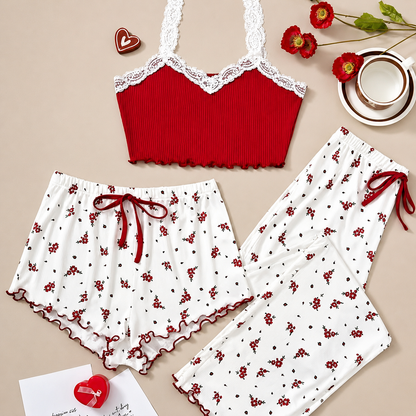Ghia 3 Piece Long Pants Pajamas