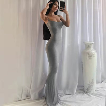 Silver Siren Long Dress