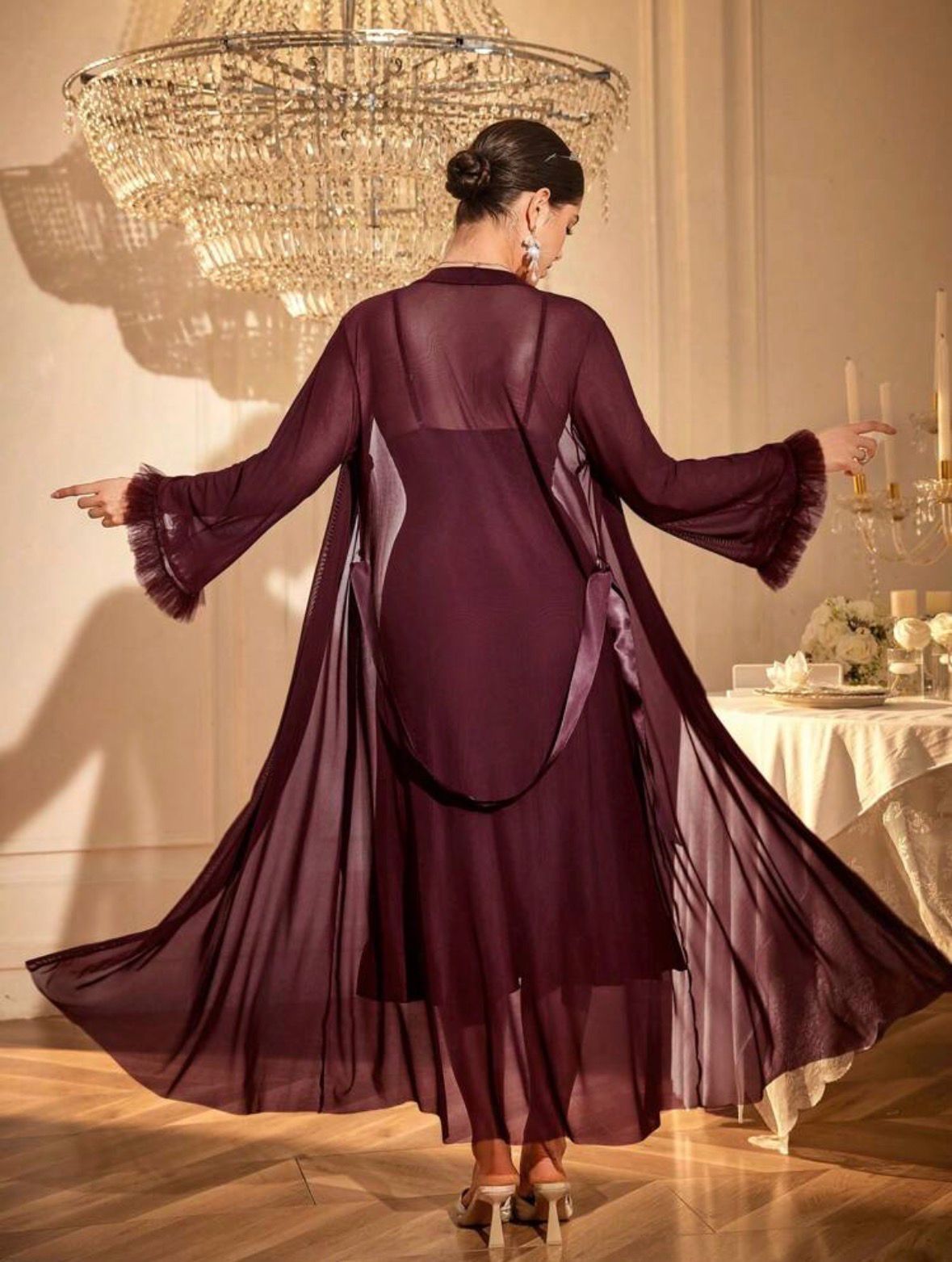 The Velvet Luxury Night Gown Set