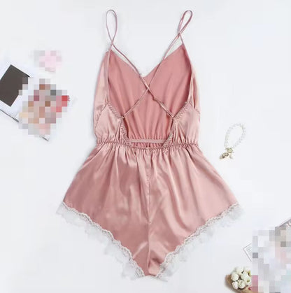 Merauke Lace Jumpsuit Satin