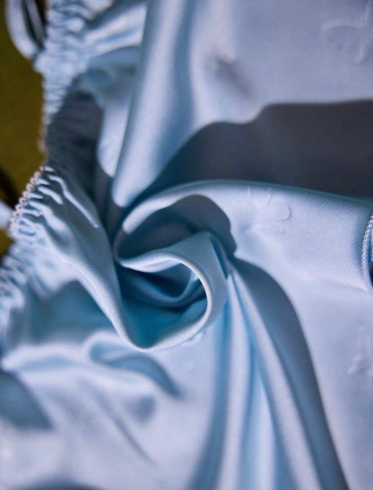 Montelle Silk Pajamas Set - Baby Blue