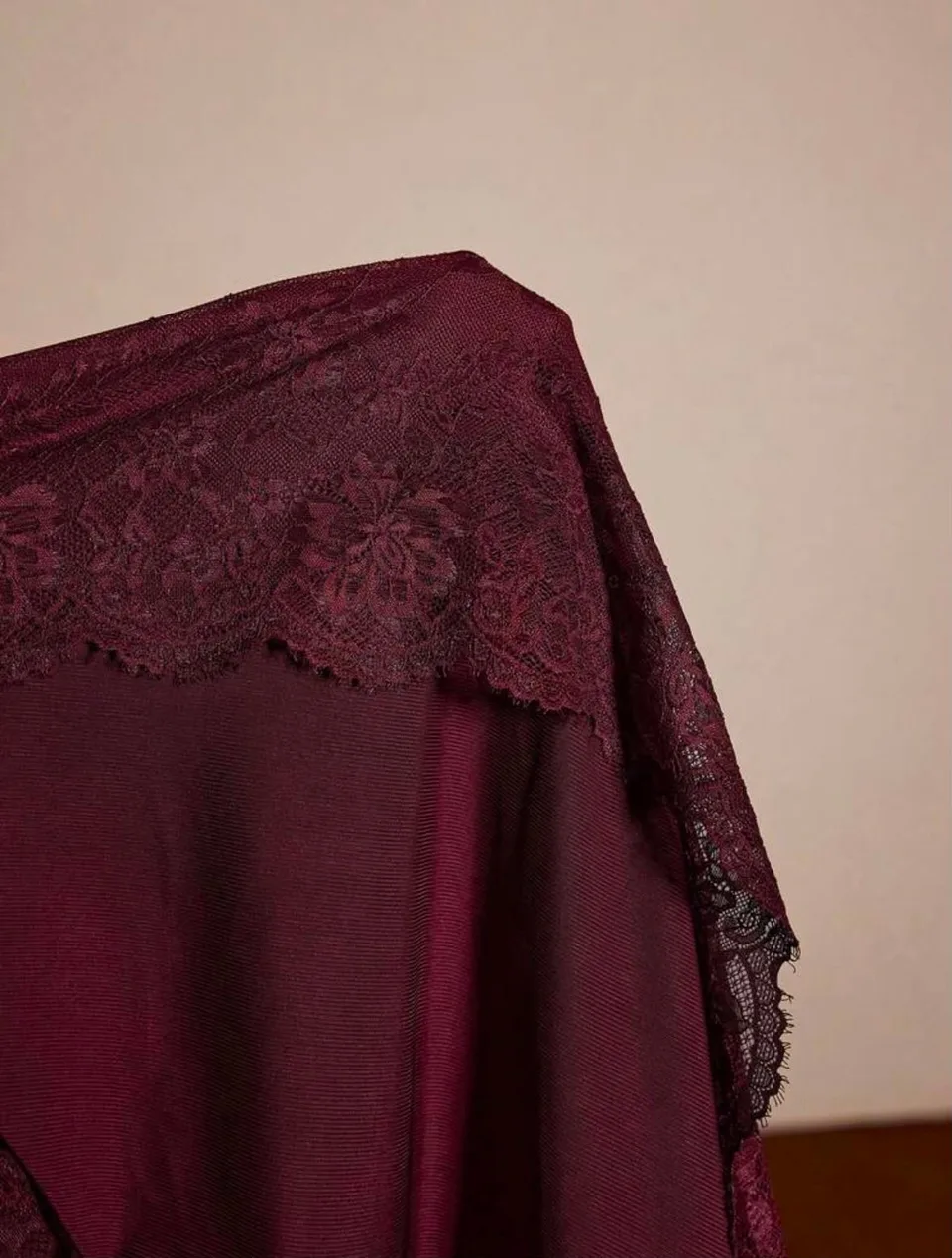 Gizella Velvet Wine Romantic NightWear