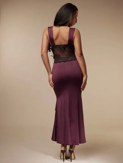 Lazey Lace + Soft Cotton Night Gown