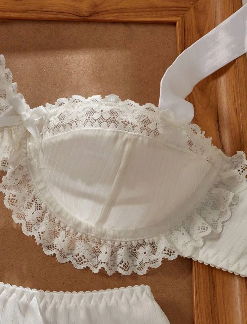 Dalla Knit 3 Piece Lace Lingerie