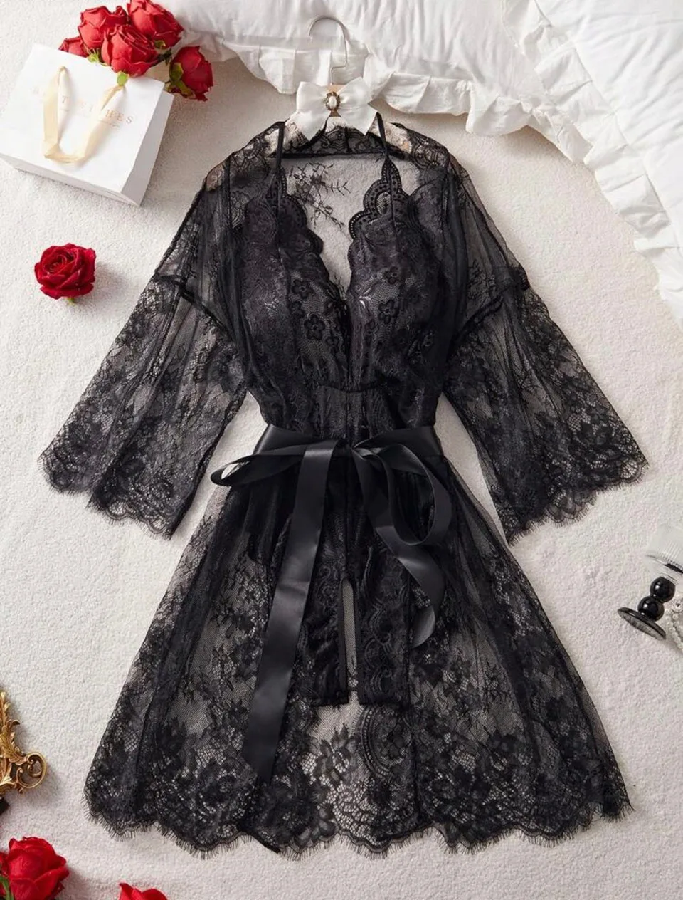 Tiyana Lace Bodysuit + Robe
