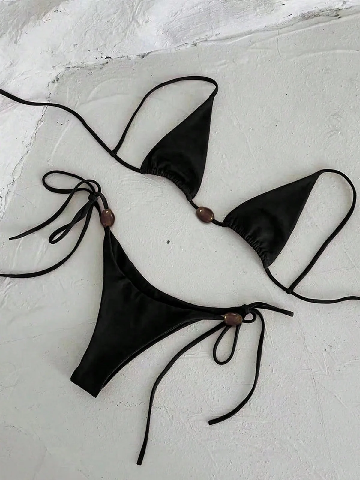 Eclipse Noir Bikini Set - Black