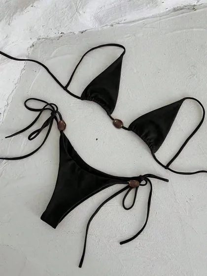 Eclipse Noir Bikini Set - Black