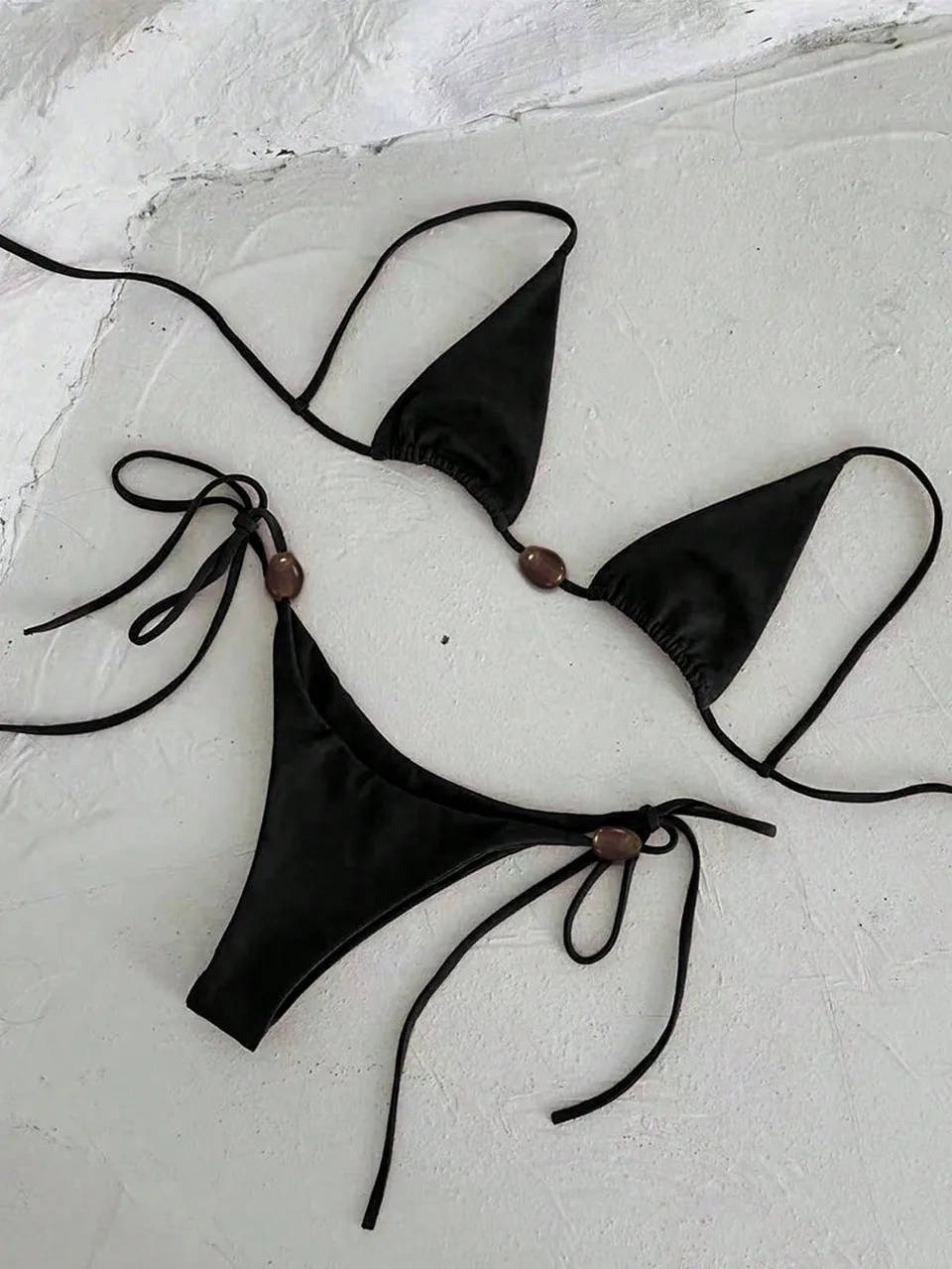 Eclipse Noir Bikini Set - Black