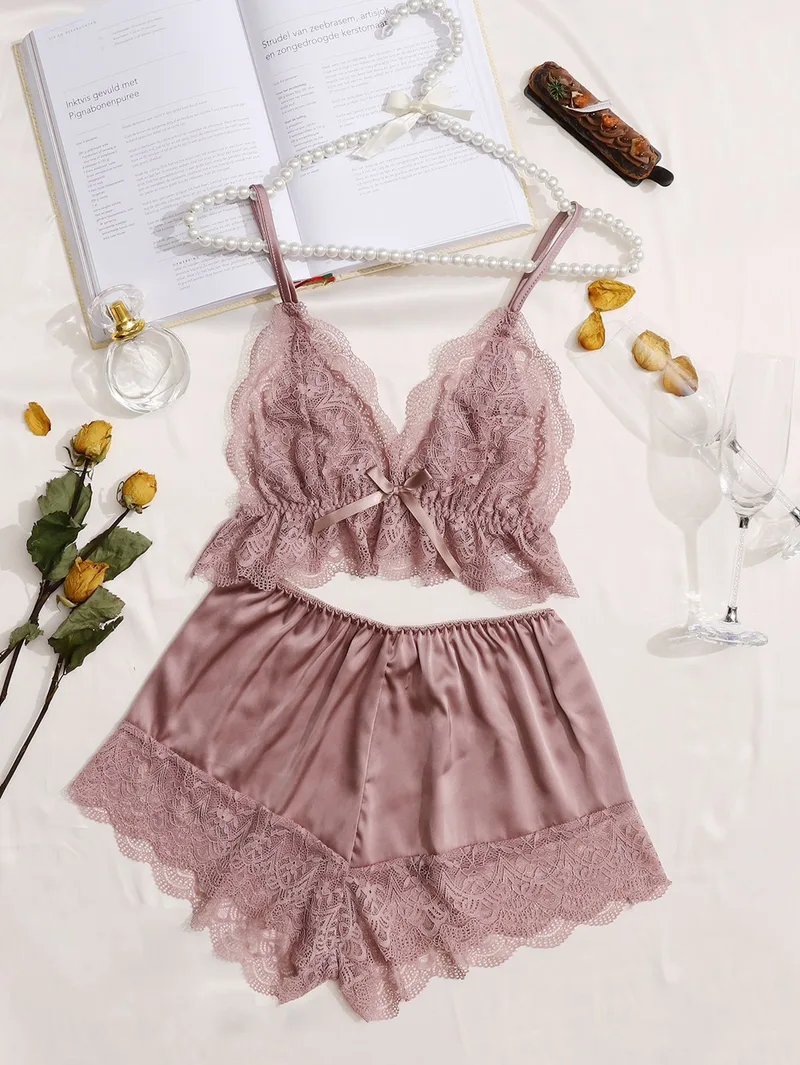 Bianca Two Piece Satin Set
