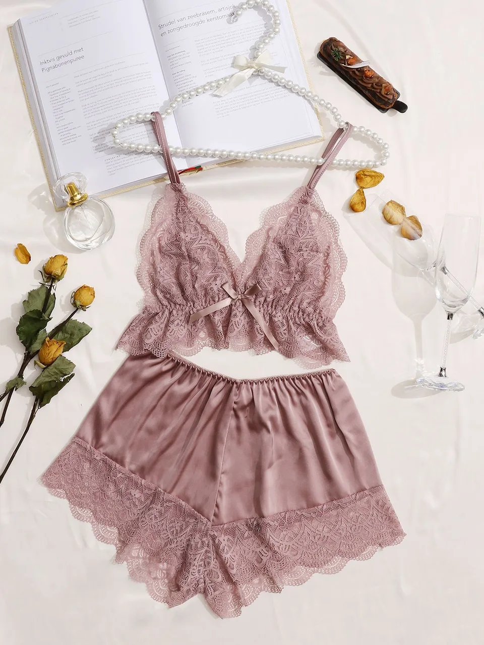Bianca Two Piece Satin Set