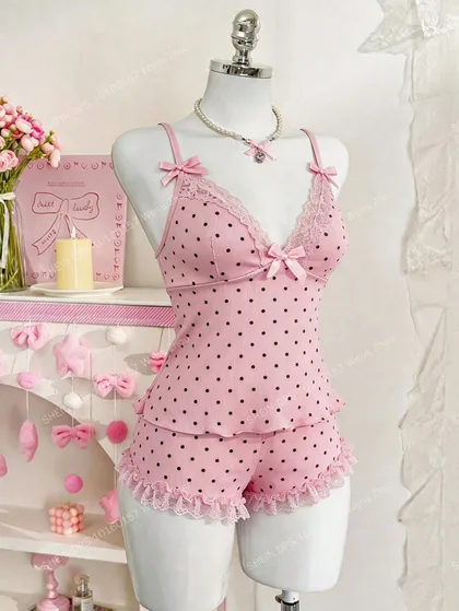 Dayana Baby Doll Polka Set
