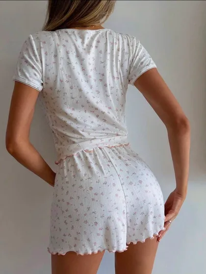 Volle Knit Two Piece Pajamas