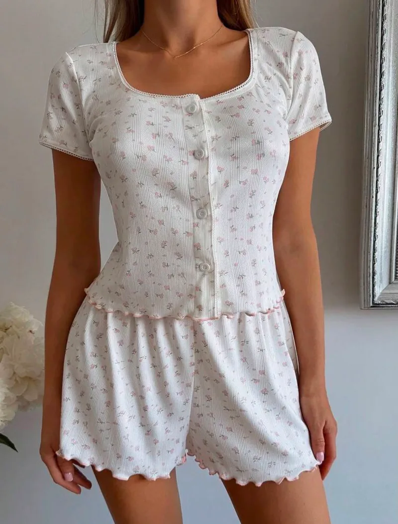 Volle Knit Two Piece Pajamas