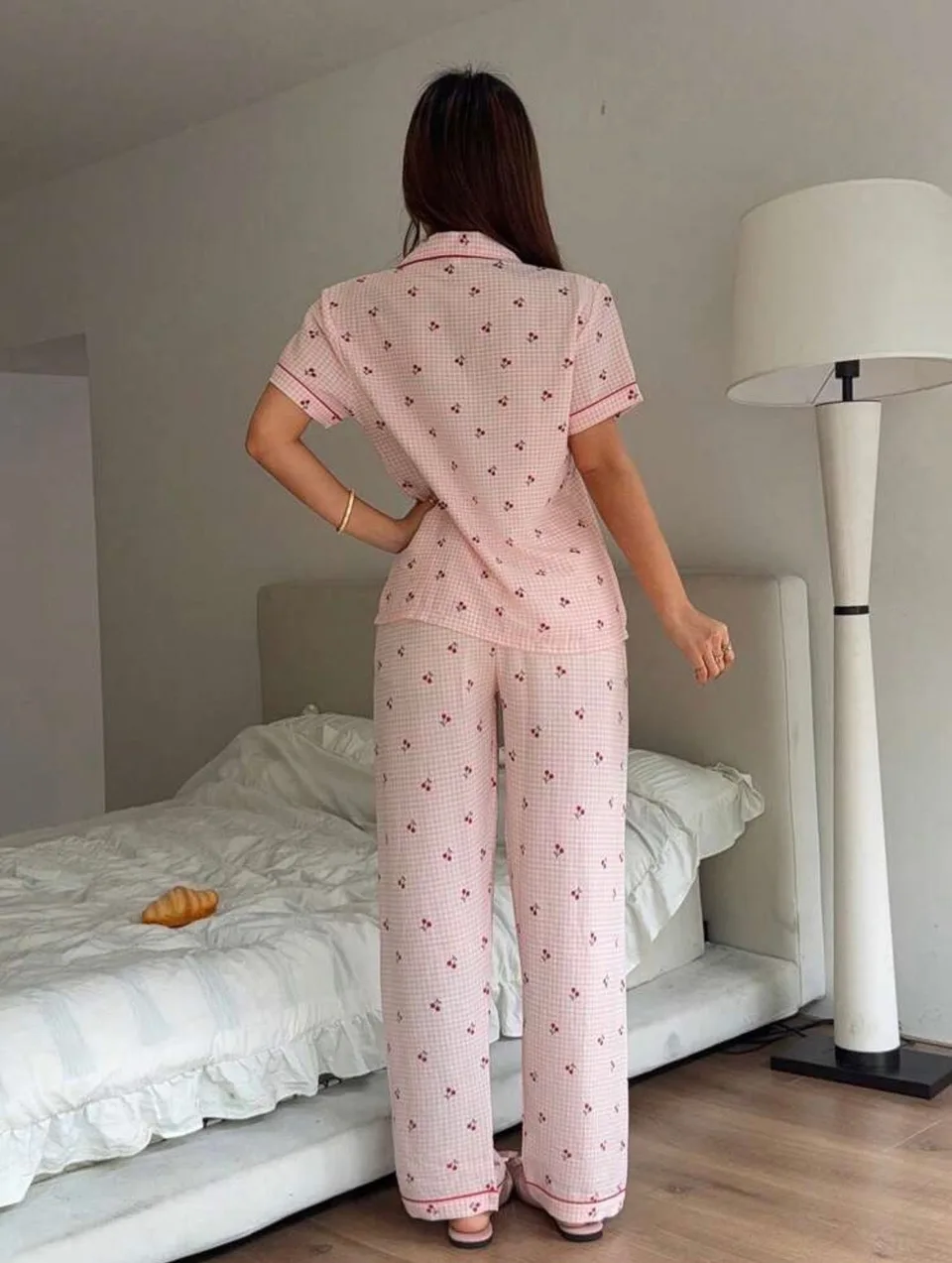 Iggy Floral Two Piece Pajamas - Pink