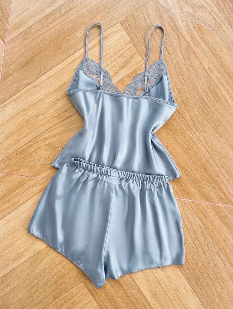 Libia Satin Two Piece Lounge Set