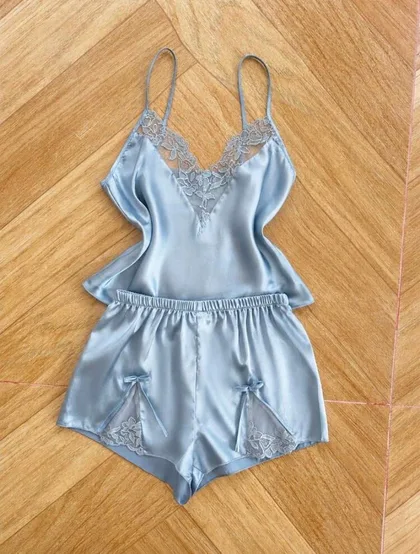 Libia Satin Two Piece Lounge Set