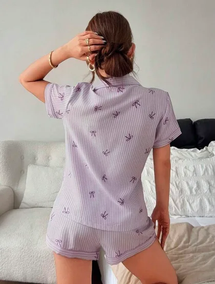 Zia Tape Short Two Piece Pajamas