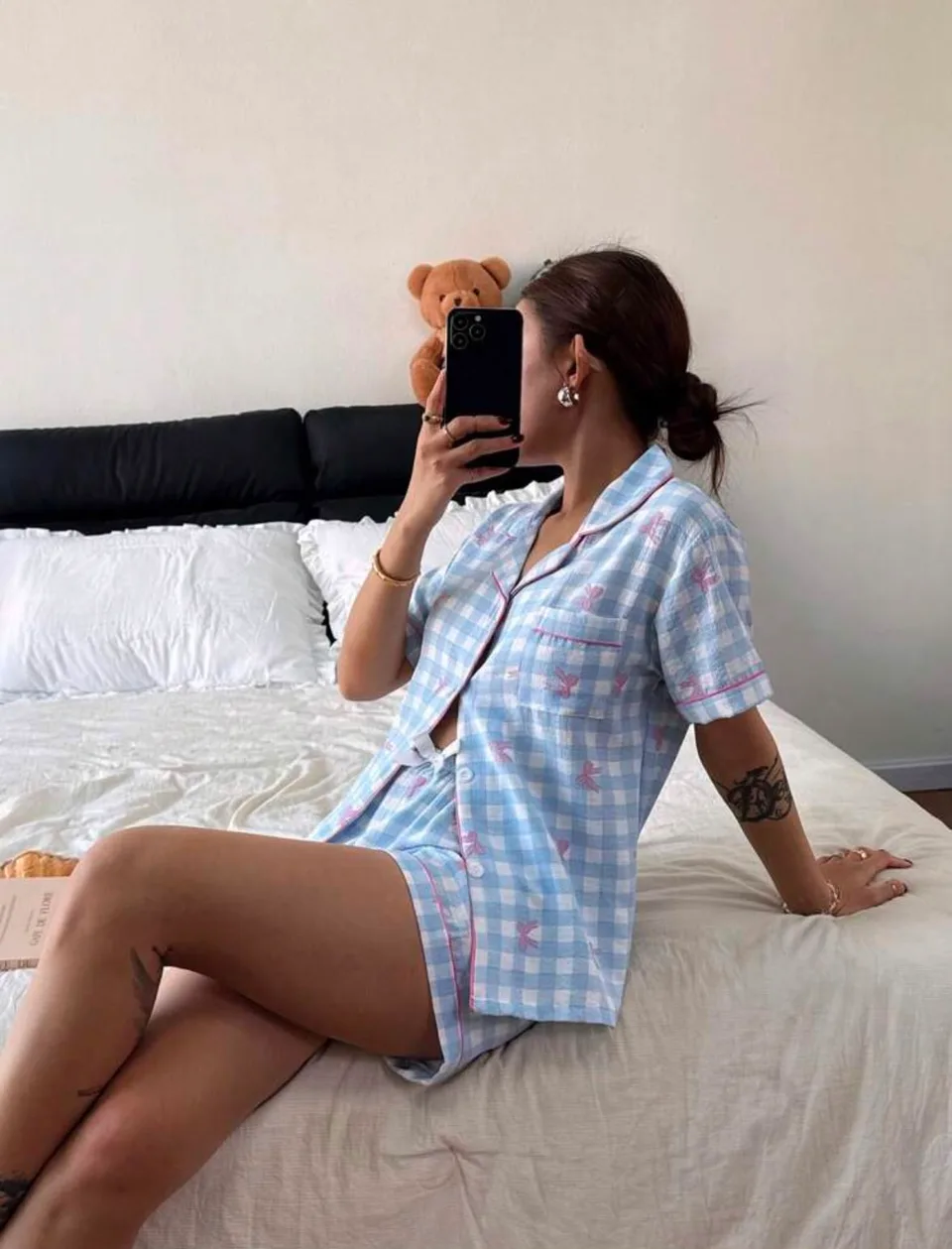 Kila Ribbon Two Piece Pajamas