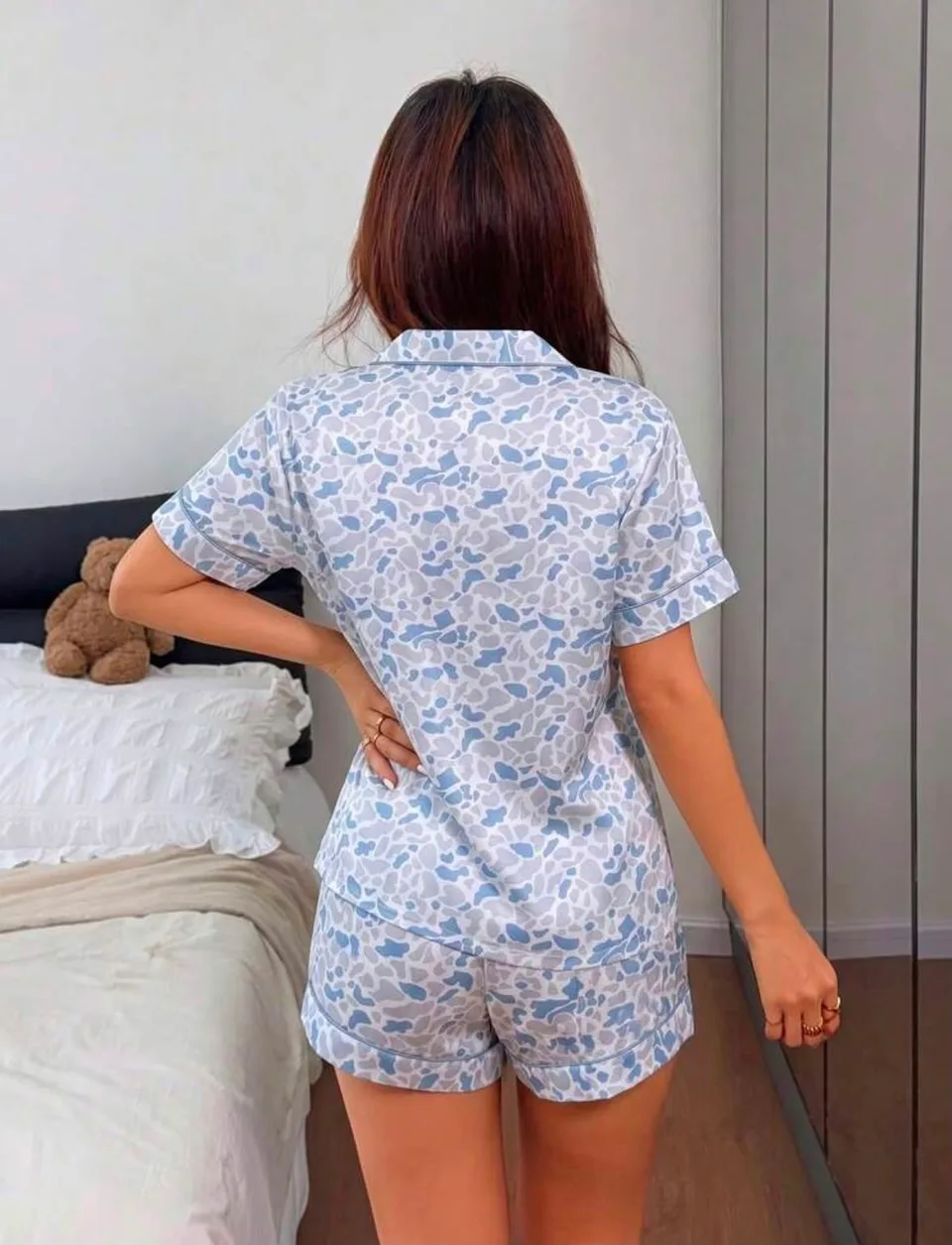 Dreaming In Blue Two Piece Pajamas