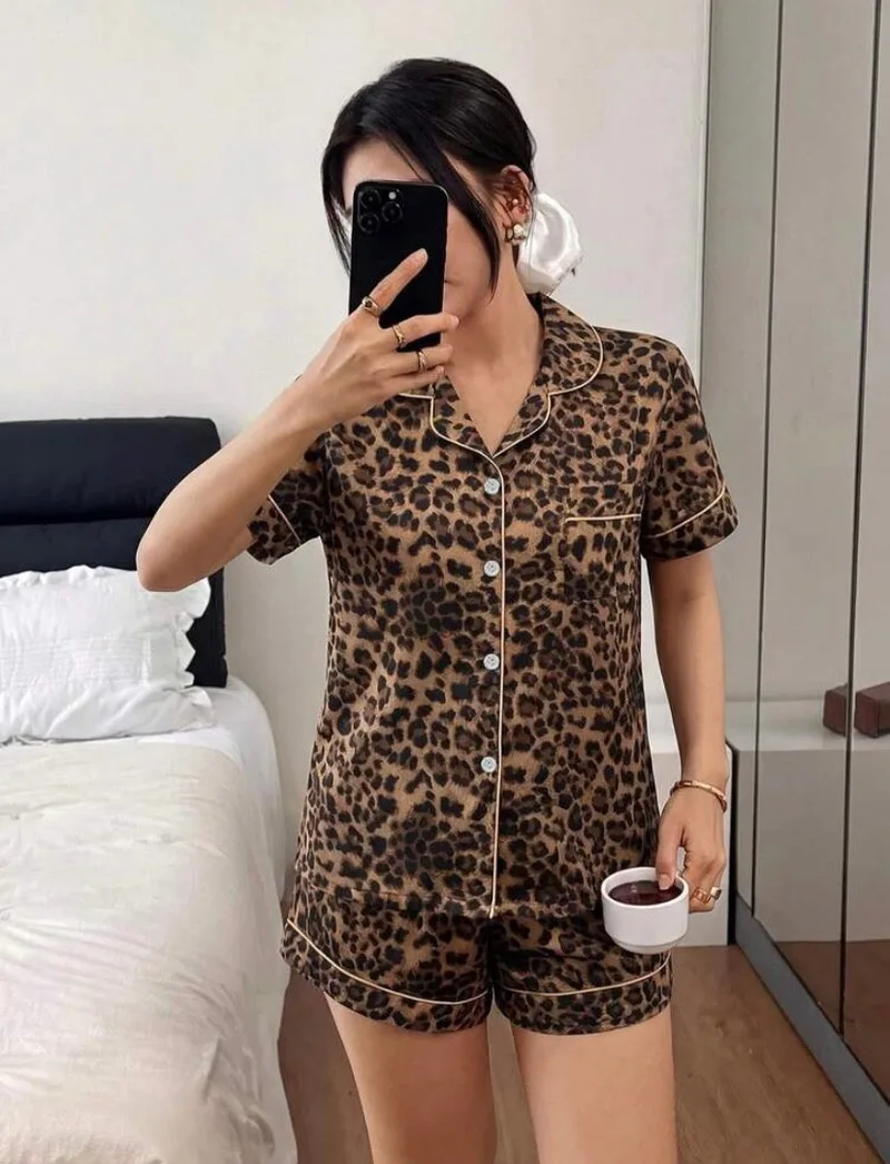 Luxury In Wild Two Piece Pajamas