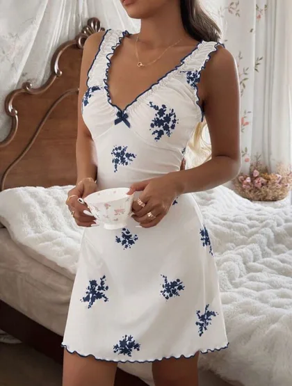 Ohara White Set Nightgown - Gift