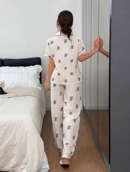 Teddy Bear Long Pants Pajamas