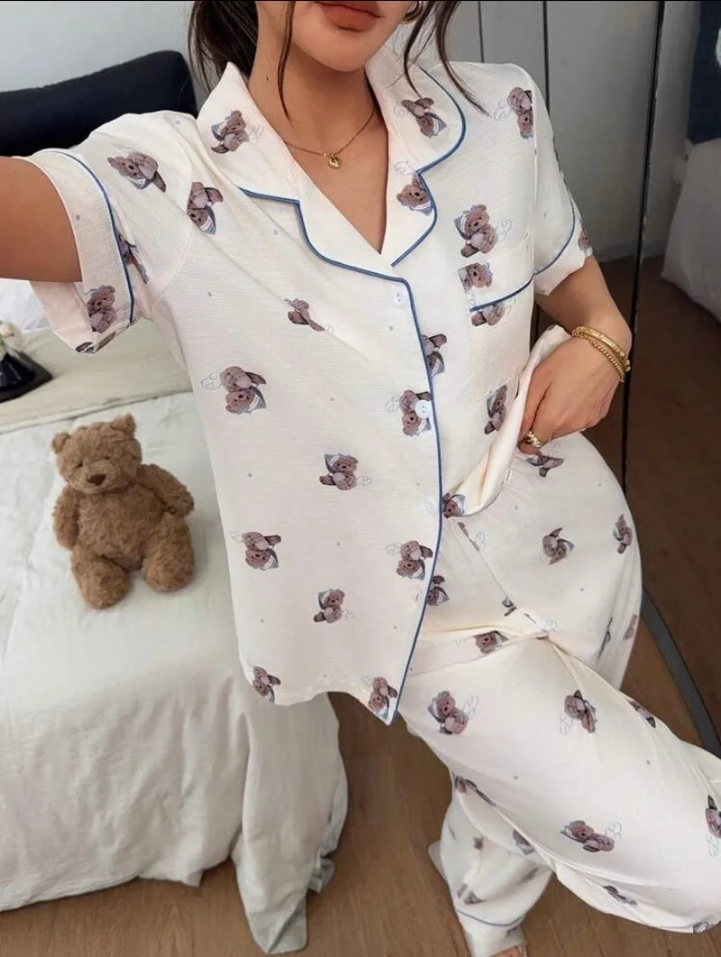 Teddy Bear Long Pants Pajamas