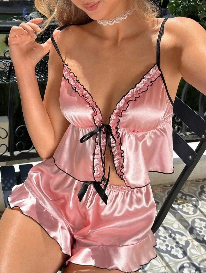Killana Silk Two Piece Tape Pajamas