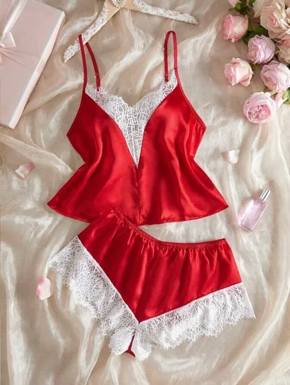 Gloria Silk Two Piece Pajamas