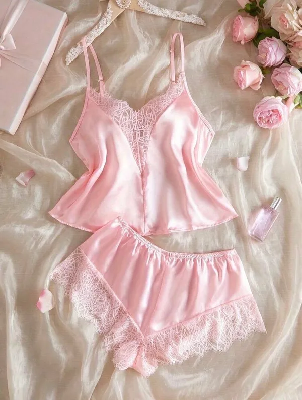 Gloria Silk Two Piece Pajamas