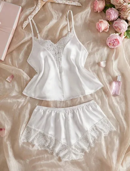 Gloria Silk Two Piece Pajamas